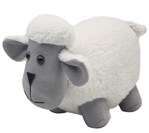 Fluffy sheep doorstop animal - sheep,