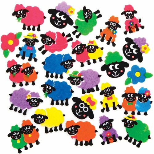 Fluffy sheep self adhesive - fluffy,