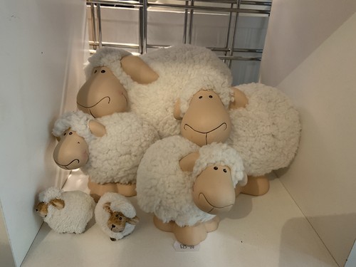 Ceramic woolly sheep - woolly, family