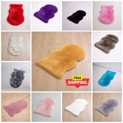 Large faux fur sheepskin - faux,
